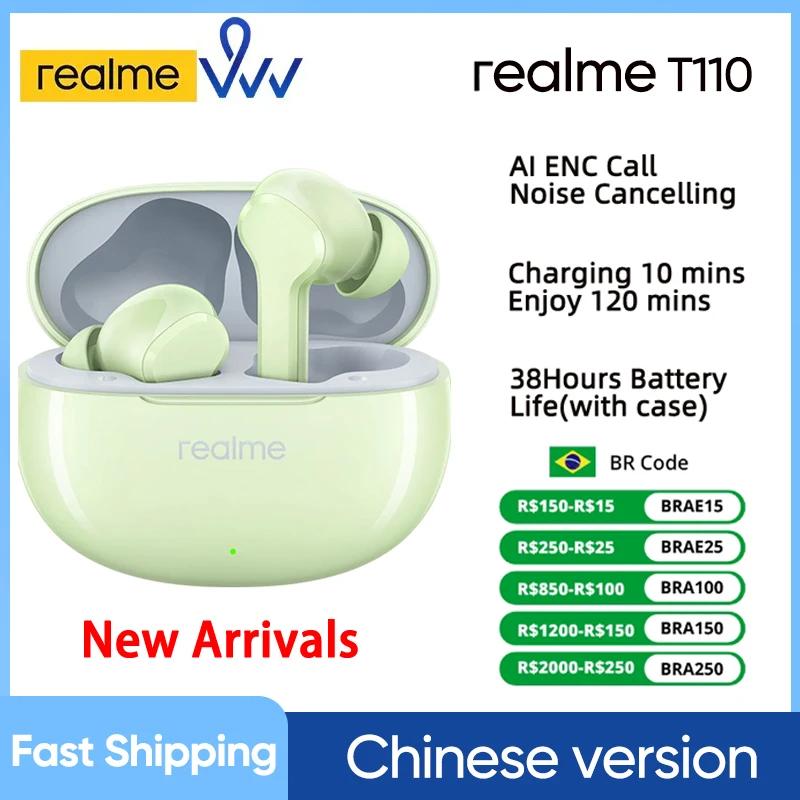 Realme  T110 TWS ̾,  5.4, IPX5   , AI ENC ȭ ,  